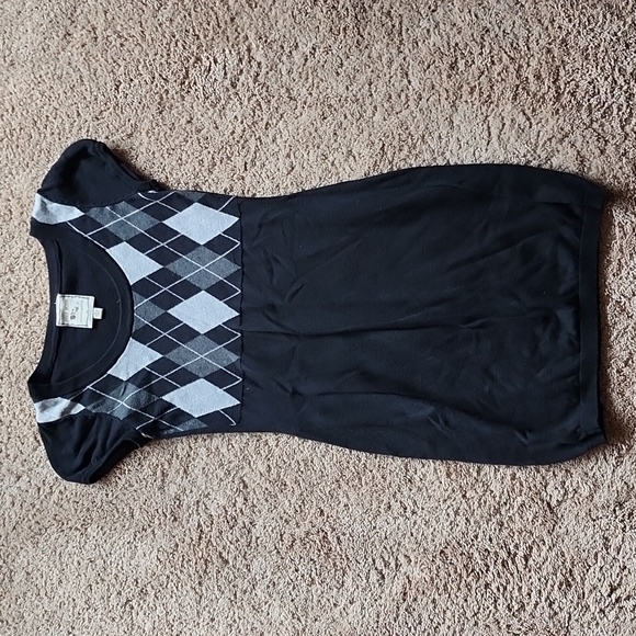 Argyle sweater dress M L - Picture 1 of 5